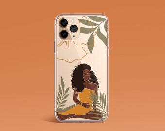 Black Girl Phone Case, iPhone Case, iPhone 13 Case, iPhone 12 Case, Clear Phone Case, Samsung Case, Samsung s21 Case, iPhone 14 Case