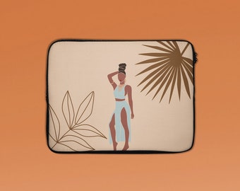 Laptop Sleeve, Laptop Case, Laptop Case Macbook Pro 13, 15 Inch Laptop Sleeve, HP Case, Dell Case, Black Girl Laptop Case