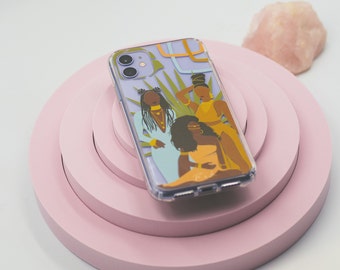 Black Girl Phone Case, iPhone Case, iPhone 13 Case, iPhone 12 Case, Clear Phone Case, Samsung Case, Samsung s21 Case, iPhone 14 Case