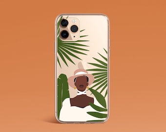 黒人女性向けスマホケース、保護クリアケース、クリアiPhone 14ケース、Samsungケース、iPhone 13ケース、iPhone 12 Proケース、iPhone 13 Pro Maxケース