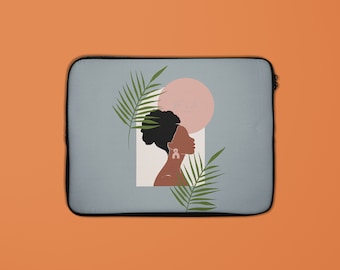 Laptop Sleeve, Laptop Case, Laptop Case Macbook Pro 13, 15 Inch Laptop Sleeve, HP Case, Dell Case, Black Girl Laptop Case