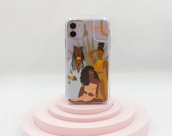 Gift for Black Women, Black Girl Phone Case, Birthday Gift for Sister