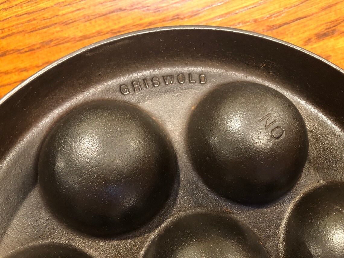 Griswold Aebelskiver Egg Poacher No 32 Cast Iron Erie PA Etsy
