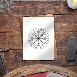 Postkarte Rune Wikinger Keltisch Nordische Mythologie Matt