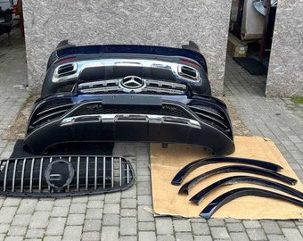 Bumper trim of the AMG GLS 167 bumper, body kit, Bodykit, Bumbepa, original, used (51)