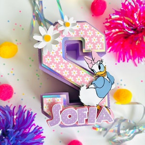 Daisy Duck 3D Letters / Daisy Duck Birthday / Daisy Duck Birthday Deco/ Daisy Duck Birthday Theme