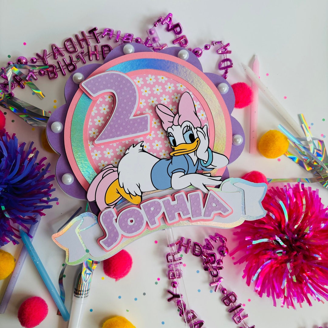 Daisy Duck Caketopper Daisy Duck Birthday Decoration Daisy Duck 