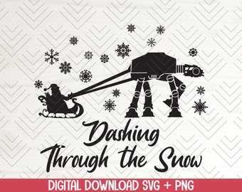 Download Dashing Through Snow Star Wars Etsy