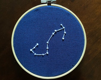 Scorpio Constellation Embroidered Wall Hanging