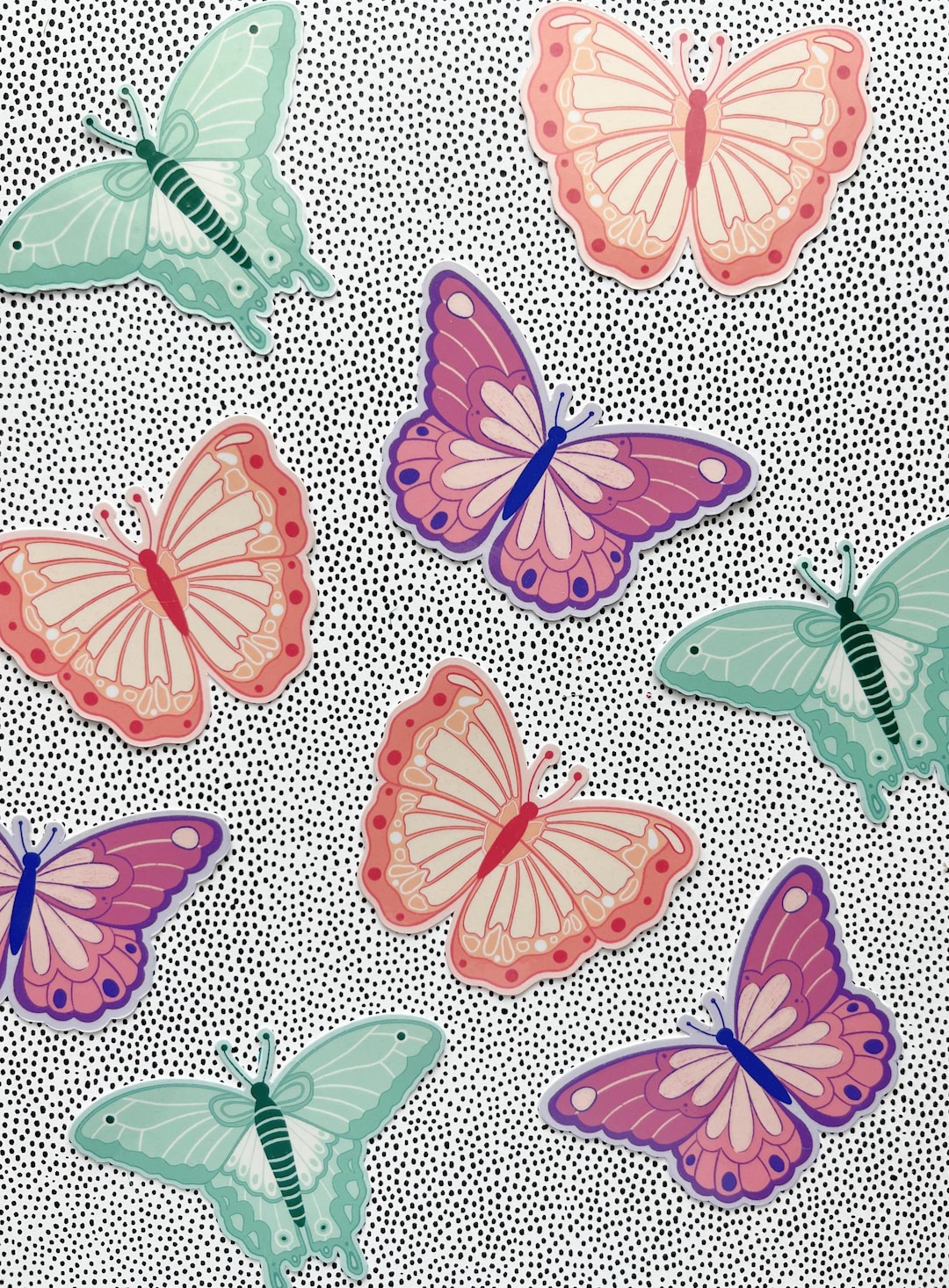 Butterfly Stickers, Colorful Sticker, Water Bottle Decals, Laptop ...