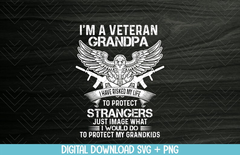 Download Grandpa Proud Vet Grandfather svg png Veterans Day svg | Etsy