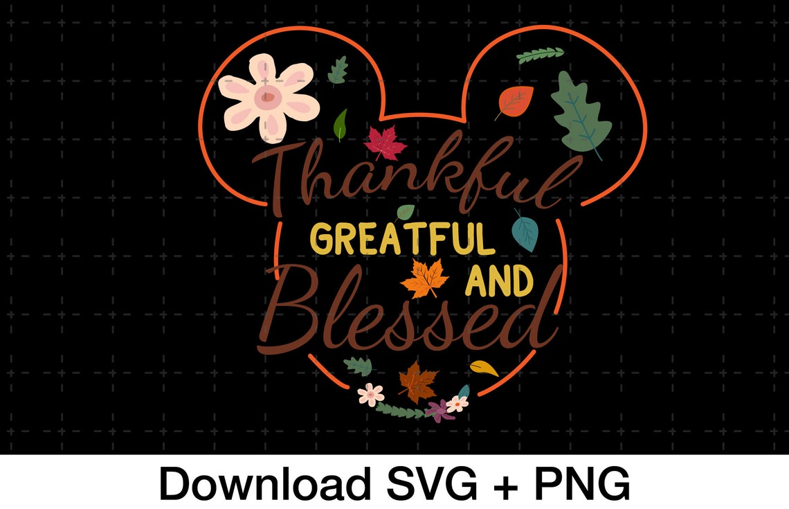 Disney Thanksgiving svg png Autumn Fall svg Mickey | Etsy