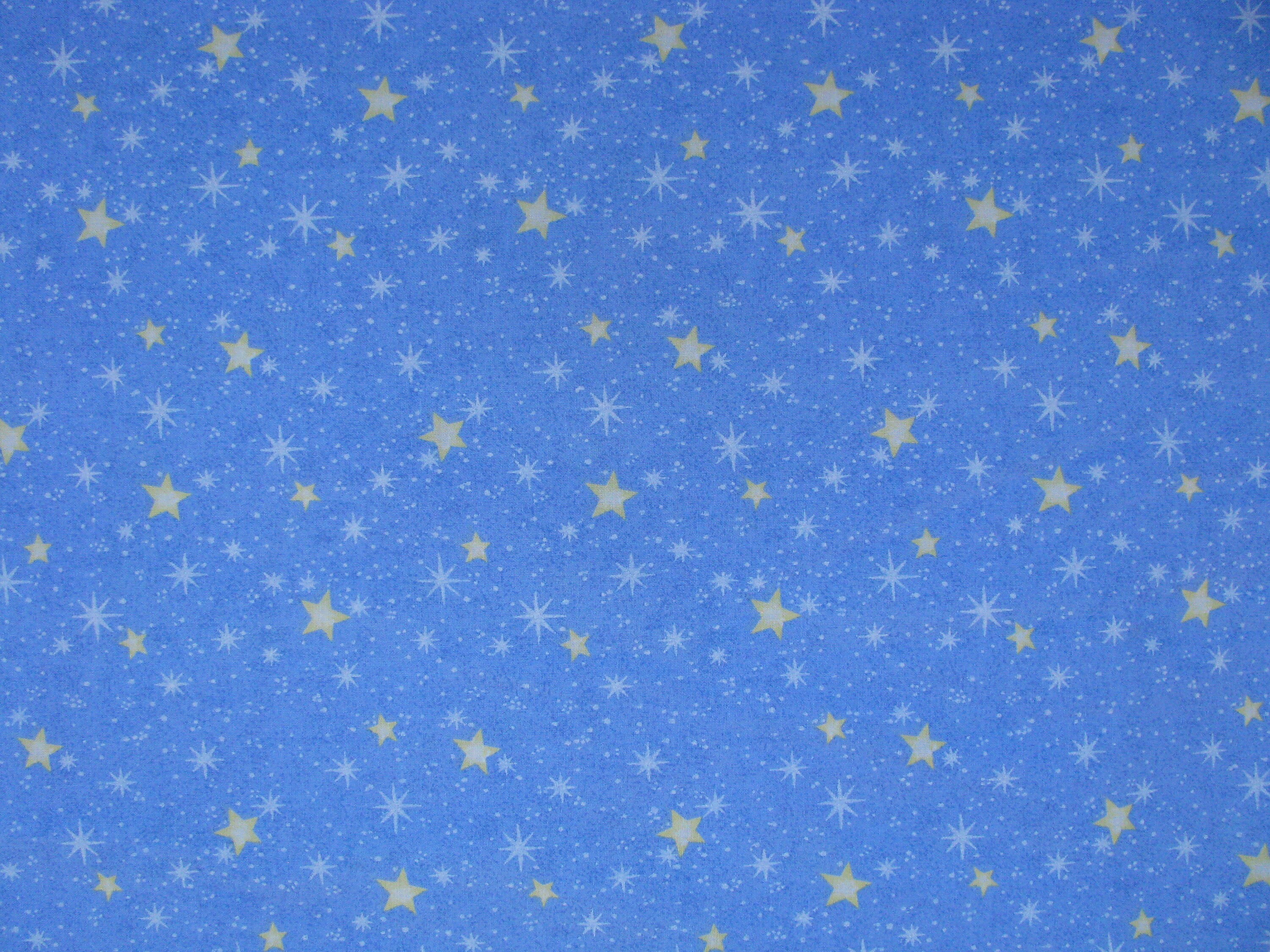 1 Yard Starry Night Blue Sky Fabric Night Sky Star Fabric Etsy