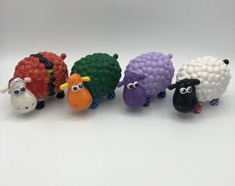 Colourful Festive Ceramic Sheep