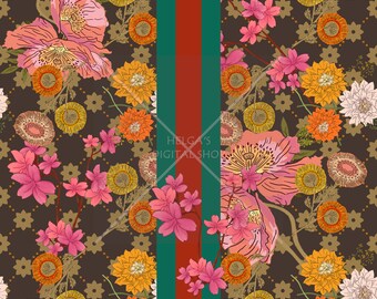 gucci floral fabric
