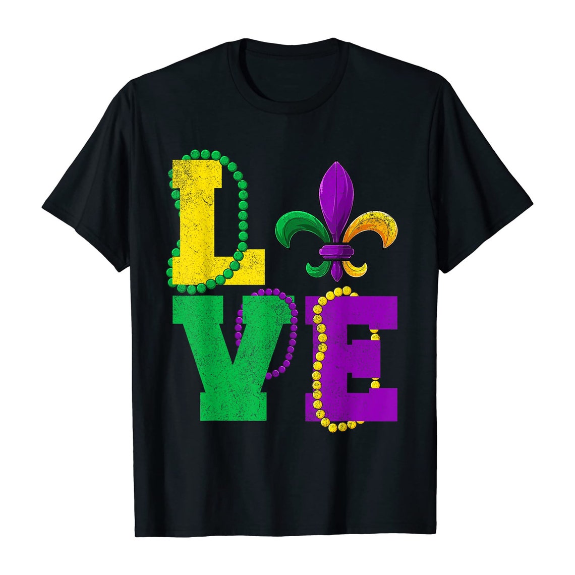 Love Fleur-De-Lys Mardi Gras Shirt Hippie Peace Love Mardi | Etsy