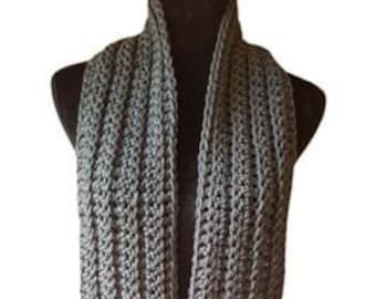 Classic straight scarf,merino wool knitted scarf, winter woolen scarf,winter crochet scarf, medium chunky textured scarf,straight wool scarf