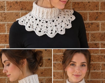 Crochet Victorian Collar Scarf Pattern: Icecrown Neck Warmer (PDF Pattern)