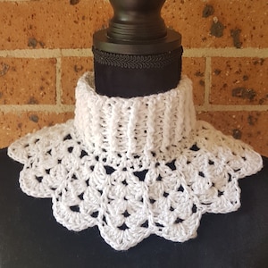 Crochet Victorian Collar Scarf Pattern: Icecrown Neck Warmer (PDF Pattern)