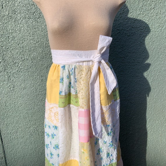 1970s Prairie Patchwork Maxi