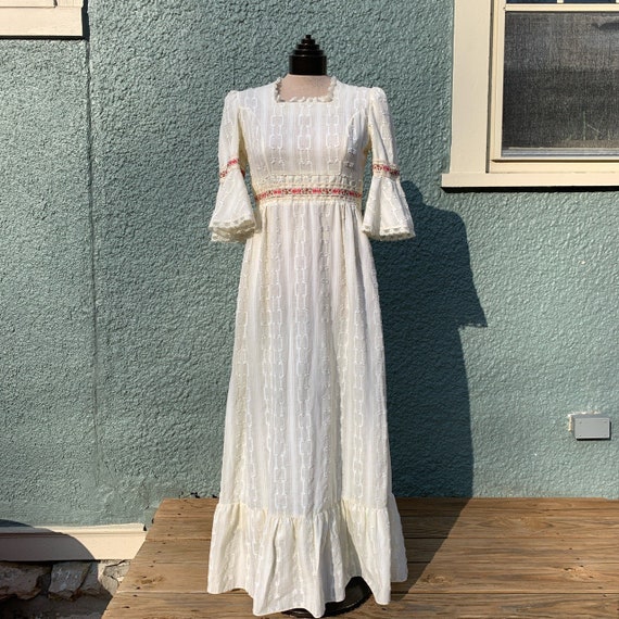 True Vintage 1970s Prairie Dress