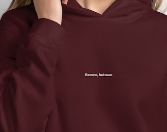 Flameo, Hotman | Embroidered | Aang Quote | Avatar: The Last Airbender | Unisex Minimalist Hoodie | ATLA | Gift