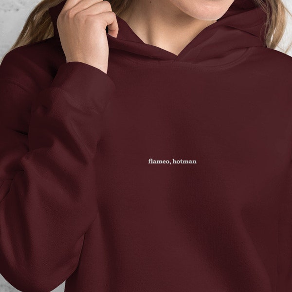 Flameo, Hotman | Embroidered | Aang Quote | Avatar: The Last Airbender | Unisex Minimalist Hoodie | ATLA | Gift