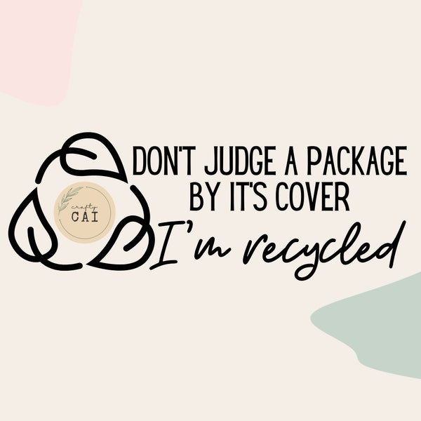 Don't Judge - Recycled box label