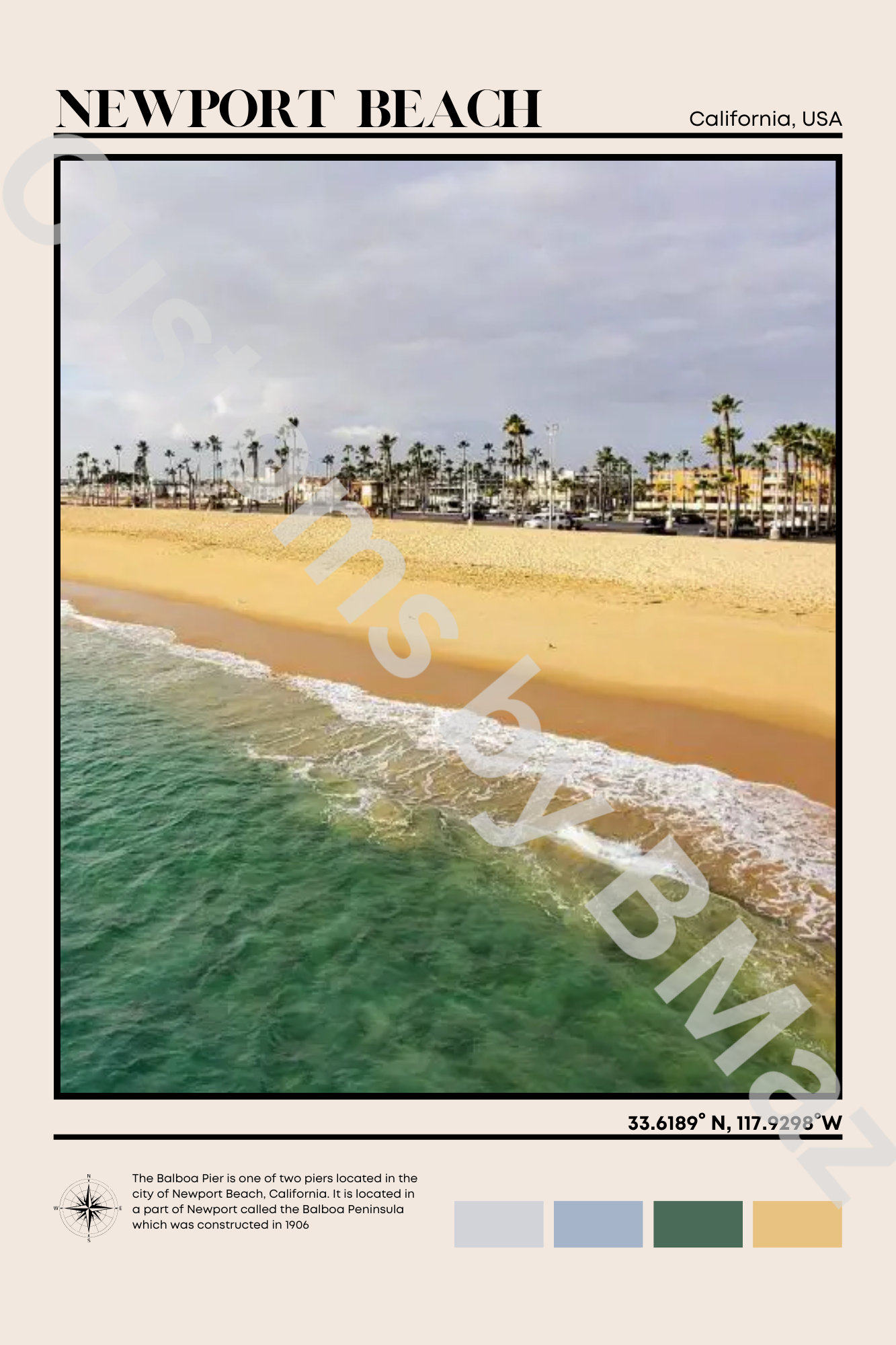 Newport Beach Print Newport Beach Newport Beach Wall Art Etsy