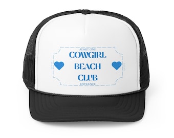 Cowgirl Beach Club Trucker Hat Coastal Cowgirl