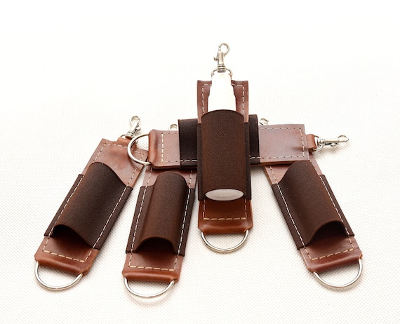 Leather Fly Fishing Floatant Holder Tags for Silicones and Various