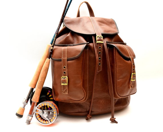 Leather  Backpack,backpak,handmade,gift,trip,outtour,bushcraft,vintage,genuine  Leather,orginal,leather,trip,hunting,fishing,hunting Backpack -  UK