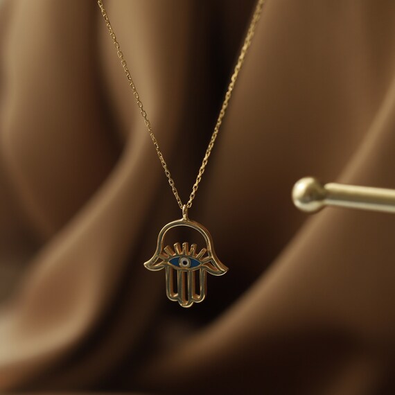 Gioielli Collana Mano Di Mida Kamsa Fatima In Filigrana - Gioielli - Collane Mano Di Fatima - Foto 4