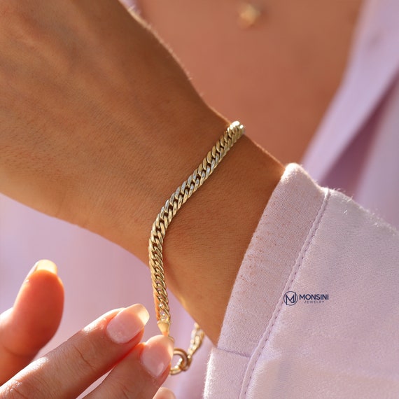 24K Gold Plated Zirconia Braided Friendship Bracelet | Poppet London