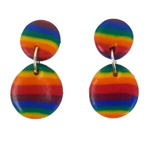 Rainbow earrings BFF Gift LGBTQ Jewellery Gay pride earrings Pride Earrings Small studs Pride accessories Christmas gift Birthday gift