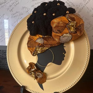 Afro Diva Charger Plate