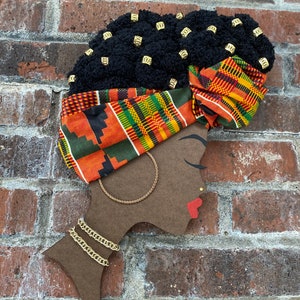 Kente Cloth Diva wreath