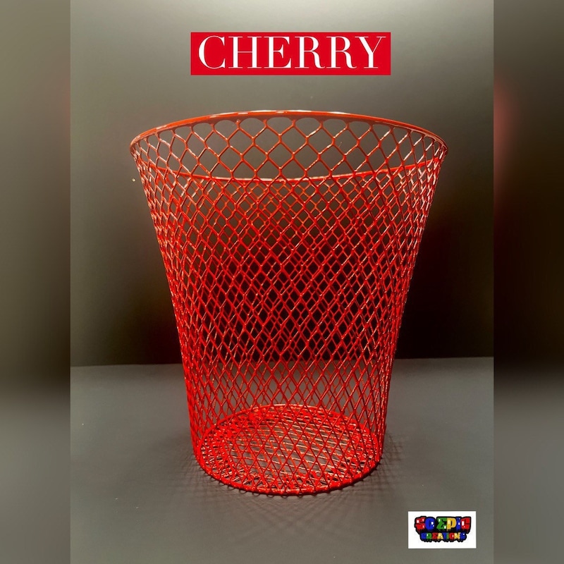 Red Bathroom Trash Cans - Etsy