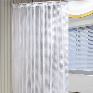 White Shower Curtains- White- Minimalist Shower Curtains- Custom Curtains- Shower Curtain- Dorm Room Decor- Beach Bathroom Decor- Vintage