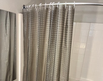 Tende da doccia Boho grigie - Grigio - Arredamento per la stanza - Tende da doccia - Arredamento Boho - Arredamento unico per la casa - Tenda - Arredamento per il bagno - Arte per il bagno