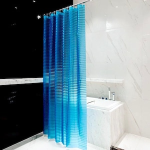 Rideaux de douche bleu océan - bleu - décoration de chambre - rideaux personnalisés - mer - rideau - déco de salle de bain de plage - déco de dortoir - rideaux de douche bohème