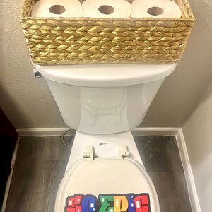 Gold Boho Toilet Tank Basket Tray- Gold Decor- Toilet Tank Tray ...