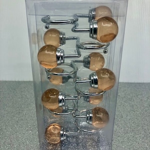 Rose Gold Kristall Duschvorhang Haken- Duschvorhang- Haken- Boho- Badezimmer Dekor- Wohnheim Zimmer Dekor- Badezimmer-Accessoires- Einzigartiges Dekor