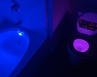 2 for 1 LED Bathroom Lights- Toilet Bowl Lights- LED Bathtub Lights- Toilet Light- LED- Gift Box- Neon- Night Light- Gifts for Kids- Kids