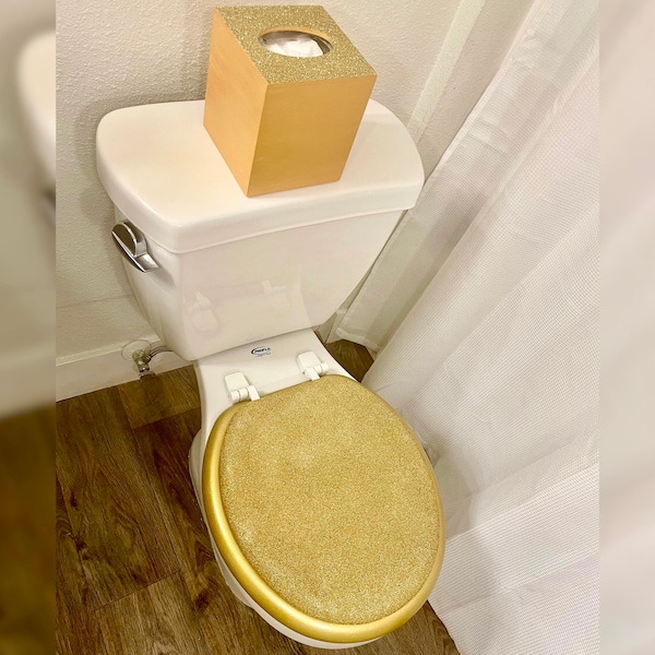 Glitter Toilet Seat Etsy