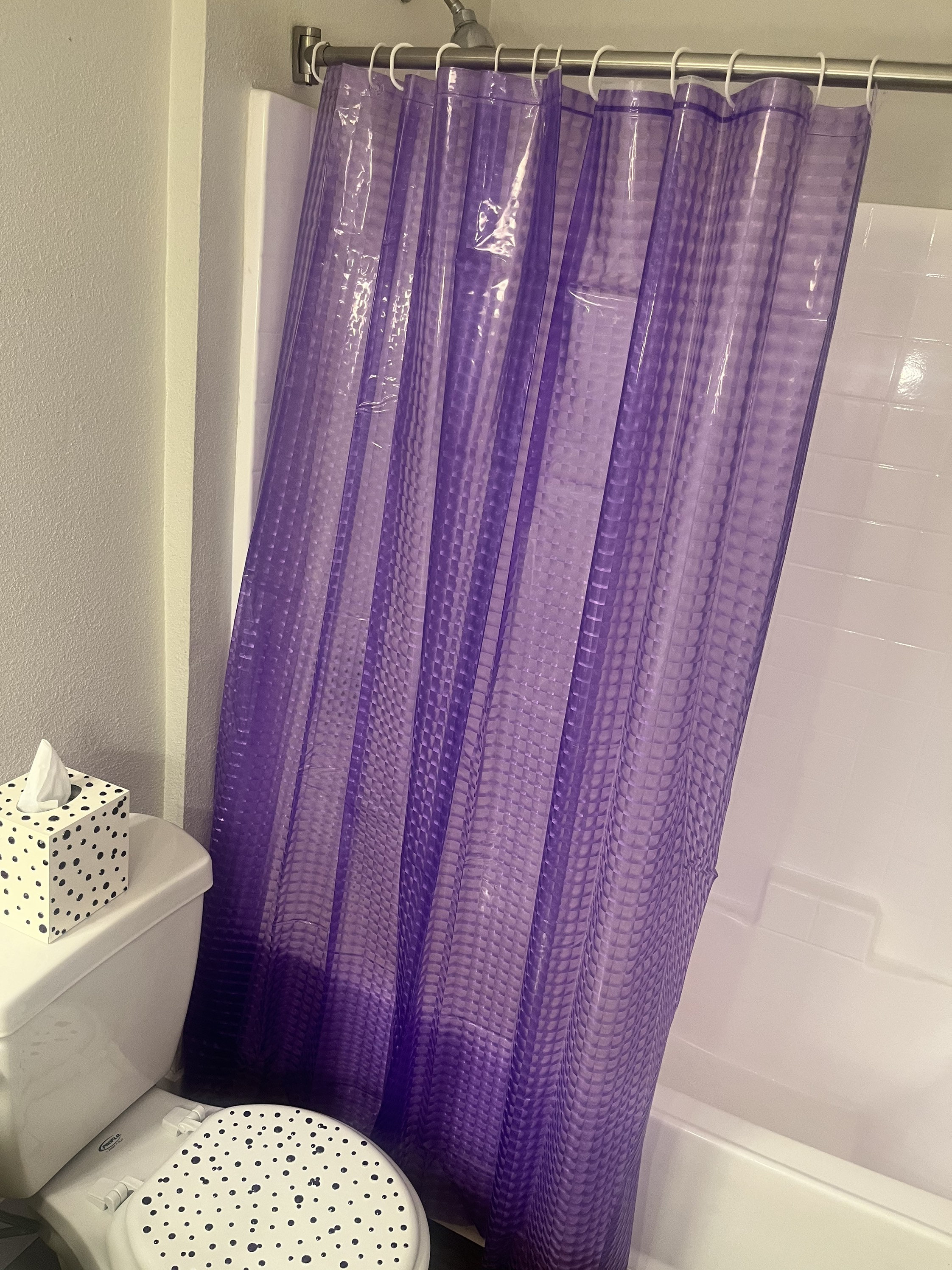 Wathon Lila Duschvorhang Mit Inspirierenden Sprüchen – Wasserdicht, Schnell Trocknend Und Ein Echter Hingucker Für Dein Badezimmer