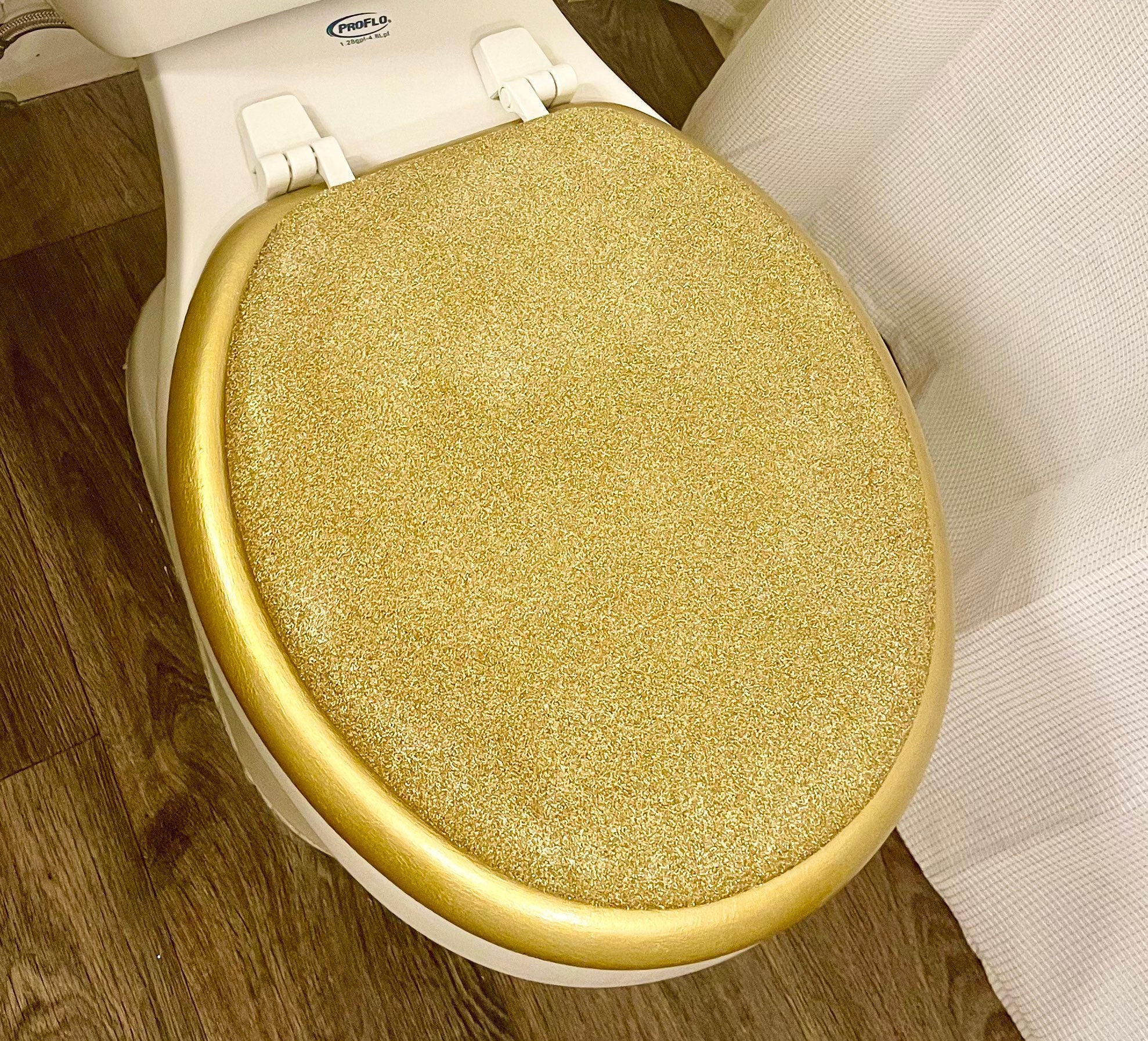 hout Afwijzen Centraliseren 14k Gold & Glitter Custom Hand Painted Custom Toilet Seat - Etsy Nederland