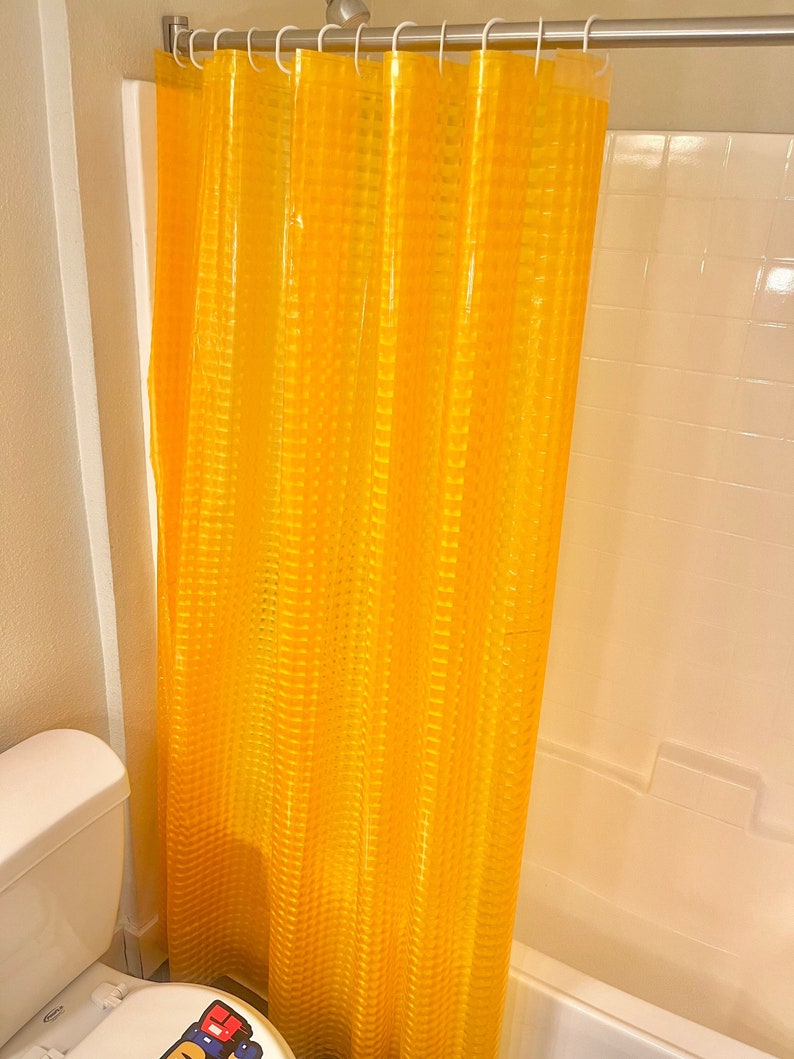 Orange Boho Shower Curtains Orange Room Decor Shower Etsy