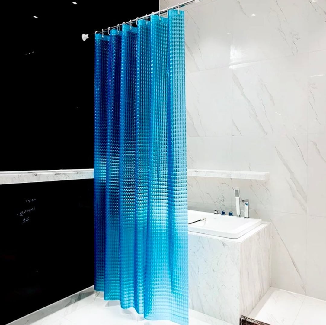 Blue Ocean Shower Curtains Blue Room Decor Custom Curtains Sea Curtain