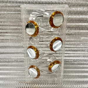 Gold & runde Spiegel Duschvorhanghaken - Duschvorhänge - Haken - Spiegel - Badezimmer Dekor - Wohnheim Dekor - Badezimmerzubehör